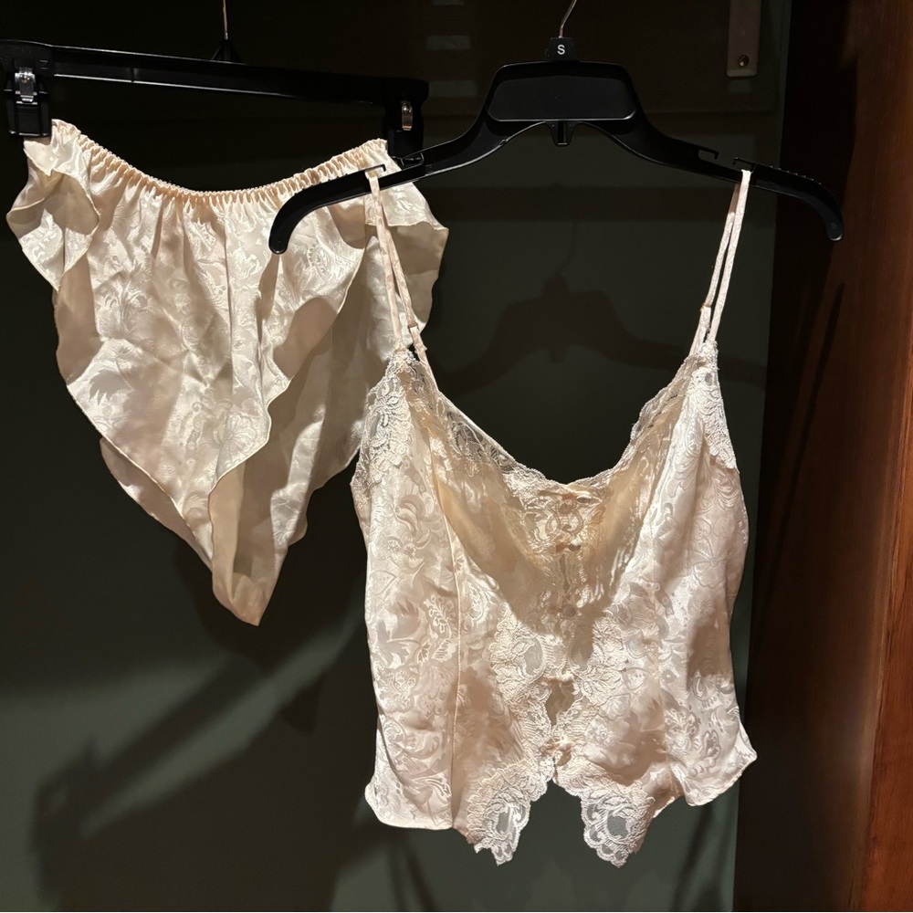 Victoria’s Secret vintage camisole and tap pants.